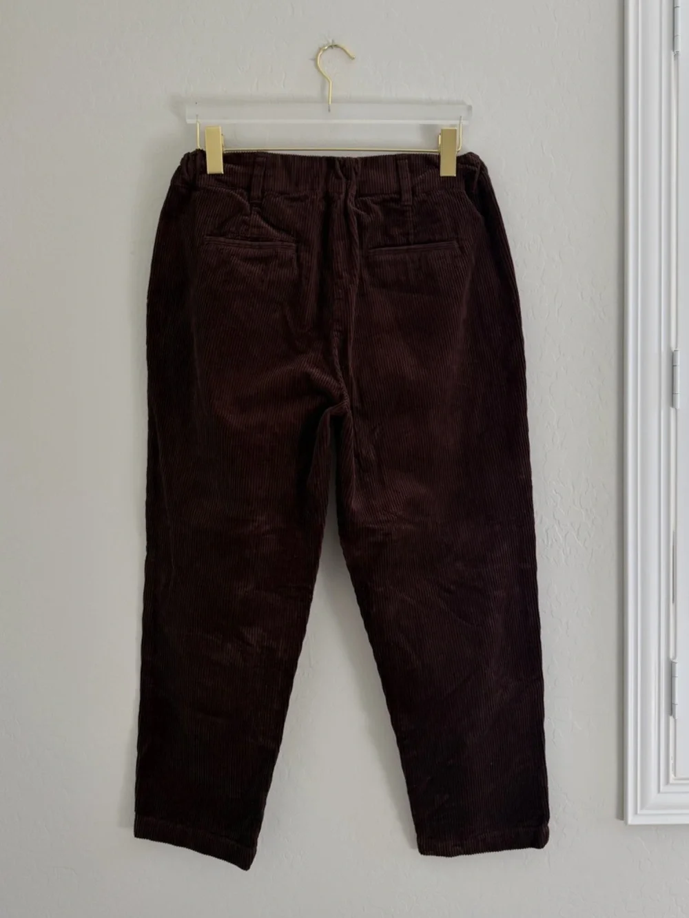 Toast Gabi Organic Pull On Cord Trouser in Chestnut Size UK 12 US 8 - Picture 7 of 11